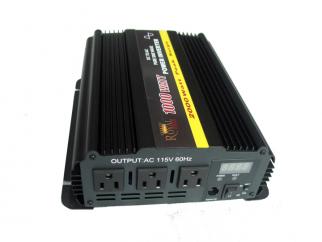 Pure Sine 1000 Watt Power Inverter 12 Volt DC to 120V AC